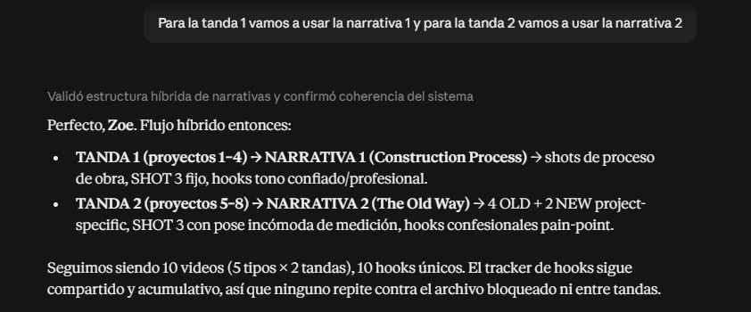 Structured creative planning and hook logic